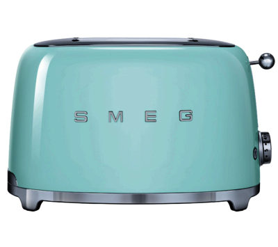 SMEG  TSF01PGUK 2-Slice Toaster - Pastel Green